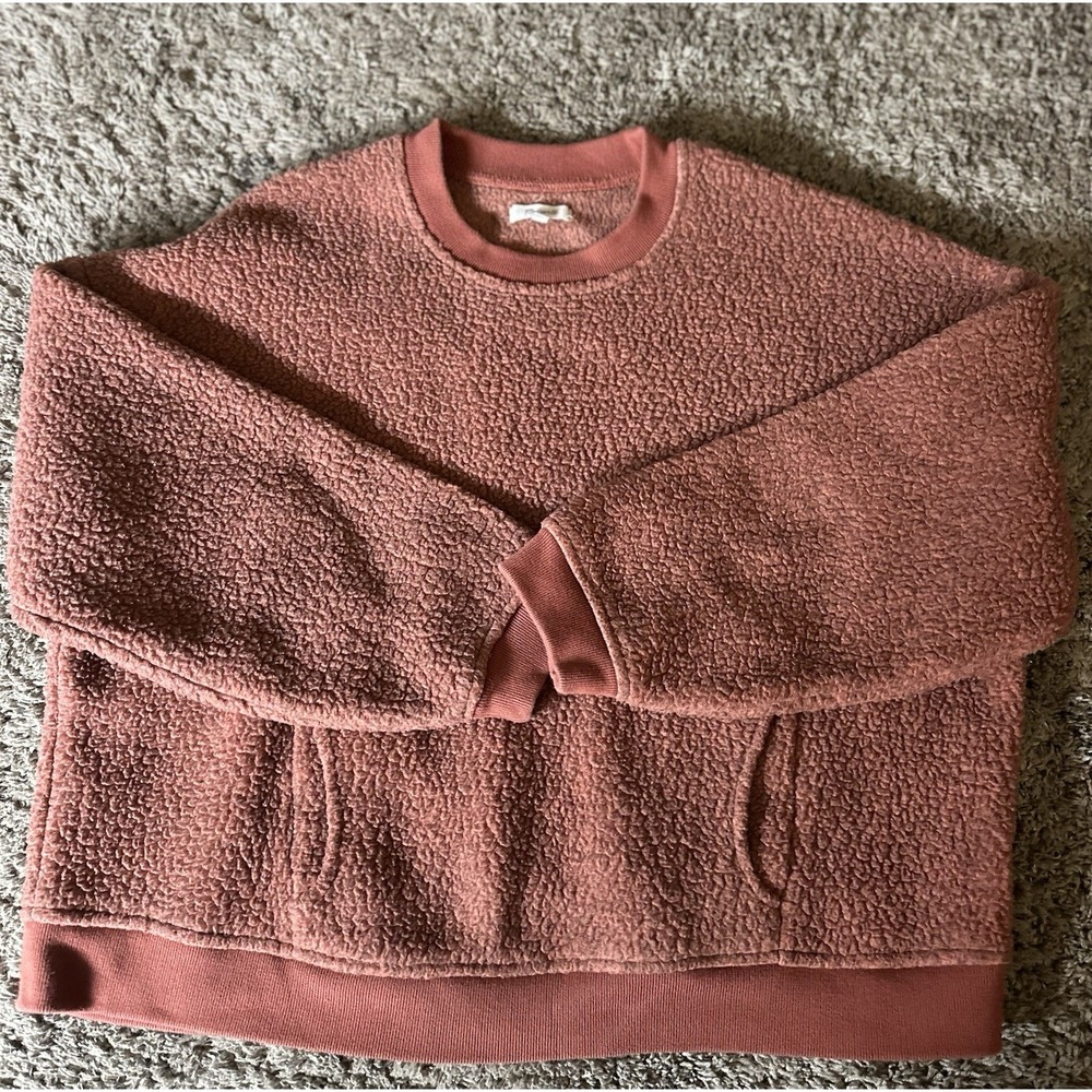 Madewell Sherpa Pullover Sweatshirt Xlarge